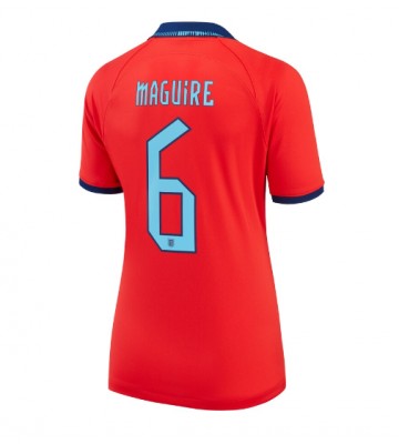 Maillot de foot Angleterre Harry Maguire #6 Extérieur Femmes Monde 2022 Manches Courte